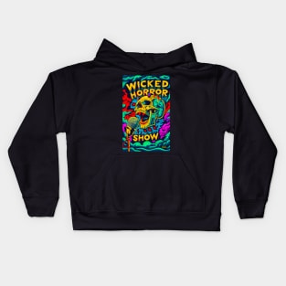 Wicked Horror Show Screaming Skull Kids Hoodie